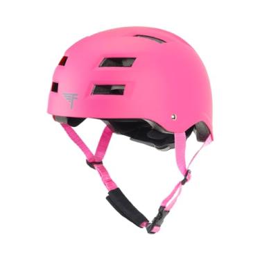 Imagem de Capacete de skate Flybar - Proteção de impacto multiesportivo CPSC com certificação dupla para jovens e adultos para bicicleta, patinação em linha e rolo, skate, BMX, scooter e atividades esportivas, rosa, S/M
