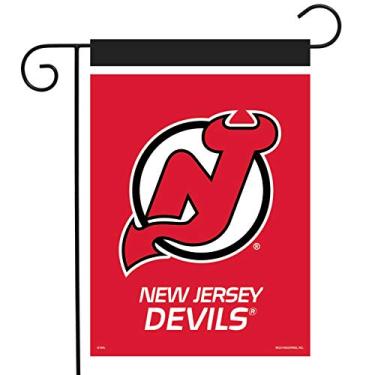 Imagem de Bandeira de jardim New Jersey Devils licenciada pela NHL 31,8 cm x 45,7 cm Briarwood Lane