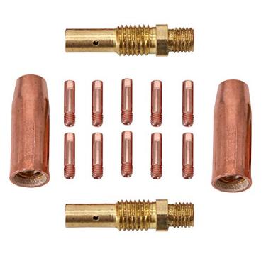 Imagem de KIPA Kit de solda MIG de 0,05 cm para Tweco Lincoln 100L Ponta de contato Difusor de gás Bocal M3 Pistola de tocha consumível durável