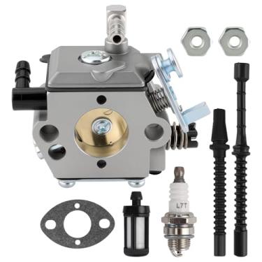 Imagem de Carbhub Carburador 1118 120 0600, 1118 120 0601 para Stihl 028 028AV 028 SUPER Walbro WT-16B Tillotson HU-40 1118 120 0600, 1118 120 0601 com combustível Vela de ignição de linha