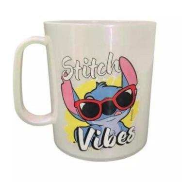 Imagem de Caneca Infantil 400ml Vibes Angel Estampas Sortidas - Pra vc, Branco
