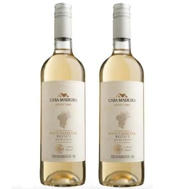 Imagem de Kit 2 Un Suco de Uva Varietal Branco Integral Moscato Casa Madeira 750