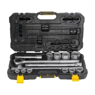 Imagem de Jogo soquetes estriados encaixe 3/4" jg 22mm a 50mm 14pcs vd - VONDER