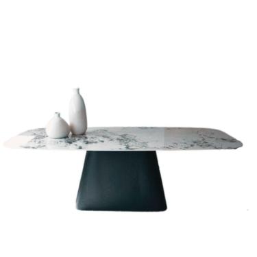 Imagem de Mesa Cone Retangular 180x100cm Base ébano