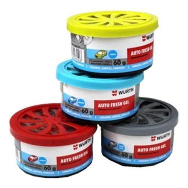 Imagem de Kit 10 Odorizador Auto Fresh Gel Misto 60g - Wurth