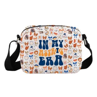 Imagem de Lywjyb Birdgot HOU Bolsa transversal de beisebol presente de dia de jogo de beisebol presente para fãs de beisebol presente para amantes de esportes, Asto Cr