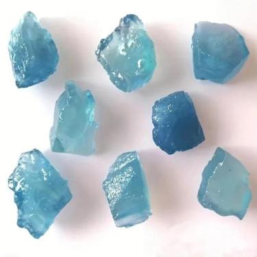 Imagem de Oceano Azul Aquamarine Cristal Cura Reiki Pedra Casa Escritório Jardim