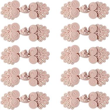 Imagem de LUORNG 10 Peças De Botões Fecho Chinês, Sapo, Fechos Costura Para Suéter Faça Você Mesmo, Manto Cheongsam, Casacos, Cachecol, Cardigã E Fantasias, Roupa Costura, Rosa Empoeirado