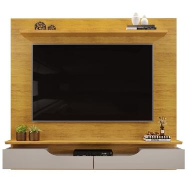 Imagem de Painel Para Tv 60 Pol 2 Portas 160 cm Levi Cedro Bali Dj Moveis