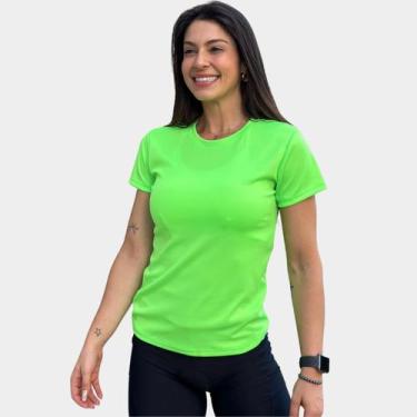 Imagem de Camisa Feminina Manga Curta Proteção Uv Respirável Poliéster TR4 e Ela