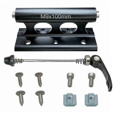 Imagem de ODIER Suporte de garfo de bicicleta para rack de teto de carro, caminhão, armazenamento de cama, transporte, garfo de bicicleta