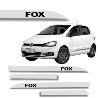 Imagem de Jogo Friso Lateral Fox Ponta de Faca Grafia Cores Volks - Macall, Bran