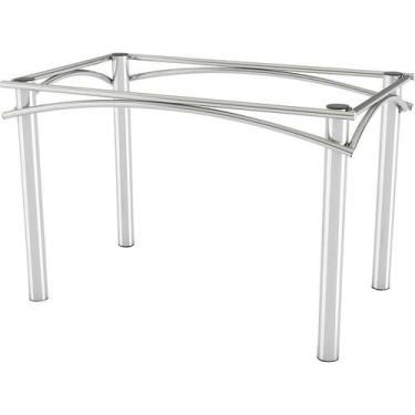 Imagem de Base para Mesa Retangular Elba Cromada 110 cm - Kappesberg