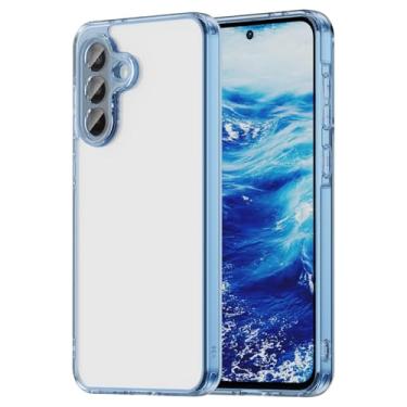 Imagem de Ranyi Capa para Bark Phone Pro (Samsung A36), Capa Bark Phone Pro (2025 17.0 cm Kids Smartphone), Capa traseira transparente flexível com cantos reforçados, fina, leve e proteção - Azul
