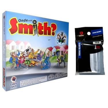 Imagem de Kit Jogo De Tabuleiro Onde Está Sr Smith Memória 100 Sleeve Mini Euro 