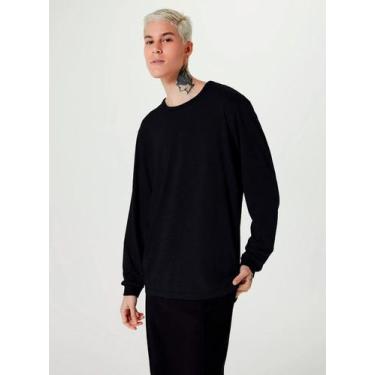 Imagem de Camiseta Manga Longa Hering N204 Masculina Algodão T. P/XXG, XXG, N10,