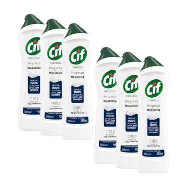 Imagem de Kit 6 Limpadores CIF Cremoso Original 450ml