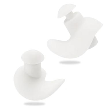 Imagem de Tampão de Ouvido Silicone Moldável Protetor Auricular Impermeável Natação esporte Impermeavel Branco