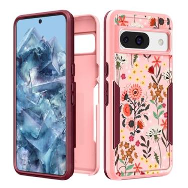 Imagem de Plakill Capa feminina para Google Pixel 8A - Capa feminina fofa kawaii estética design exclusivo floral flor resistente à prova de choque de grau militar adolescentes para celular Google Pixel 8A