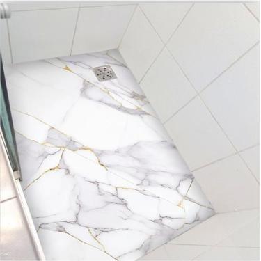 Imagem de Adesivo piso box Mármore Calacata Gold antiderrapante - Colacomigo