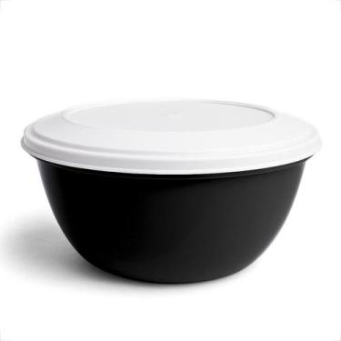 Imagem de Kit Bowl Saladeira Oval 4,6 Litros Plástica Multiuso Para Servir Alime