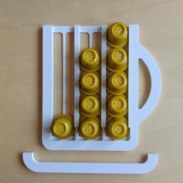 Imagem de Porta Cápsulas Nespresso - 15 Cápsulas - Toque 3D, Branco