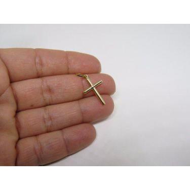 Imagem de Pingente Cruz Crucifixo 2cm Em Ouro 18k 750 - DR Joias