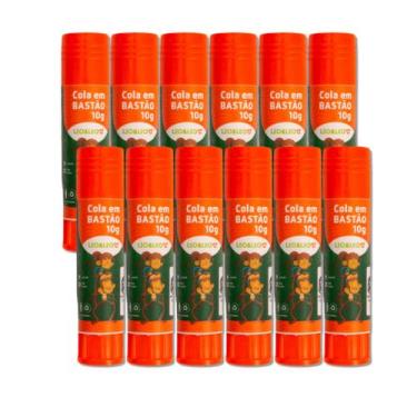 Imagem de Cola Bastão Escolar Leo e Leo unidade com 10g, colagem limpa, secagem 