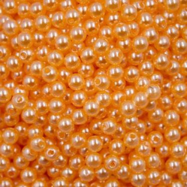 Imagem de PÉROLA DE ABS LISA Nº 05 20G PEROLA 5MM - LADEIRA BIJUTERIAS, LARANJA 
