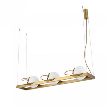 Imagem de Pendente Nordecor Baya 3-E27 - Dourado 2247