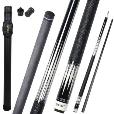 Imagem de CUEELF Bastão de taco de sinuca de fibra de carbono 12,5 mm bastão profissional de taco de sinuca com estojo