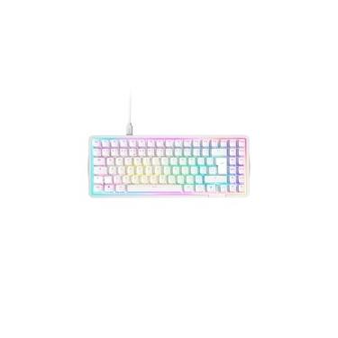 Imagem de Teclado Magnético Gamer Sem Fio NZXT Function Elite MiniTKL, RGB, USB-C Removível, Branco - KB-101NW-US