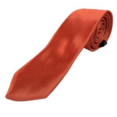 Imagem de Gravatas cetim escolha a sua na hora - Dmais Gravatas, Laranja terraco