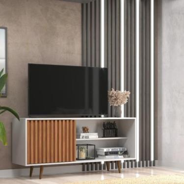 Imagem de Rack para Tv até 55 Polegadas San Diego - J Carvalho, Branco Freijó