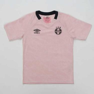 Imagem de Camisa Umbro Grêmio Outubro Rosa 2025 Infantil, 4 ANOS
