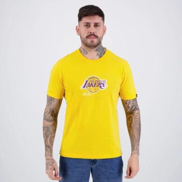 Imagem de CAMISETA MASCULINA NEW ERA LAKERS NBI24TSH039 AMARELA-Masculino
