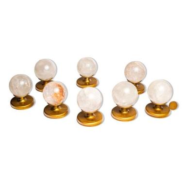 Imagem de 10 Esfera Cristal Pedra Natural 50 a 55mm 180 a 230g Tipo C - Cristais