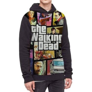 Imagem de Moletom Com Capuz The Walking Dead Gta Ref:265 - smoke, Preto, G
