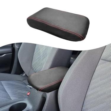 Imagem de QianBao Compatível com Kia Seltos 2025 2024 2023 2022 2021 caixa de apoio de braço de couro capa de console central protetor de capa de console médio Pontos vermelhos