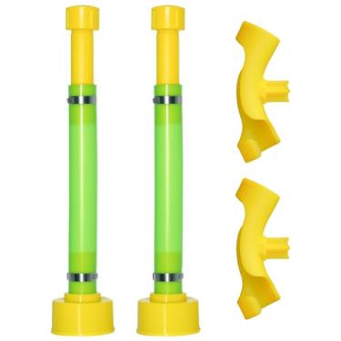 Imagem de mapleza 2 peças de substituição de bico de lata de gás de 29,8 cm com 2 dobradores de mangueira compatíveis com latas de gás Midwest Scepter, mangueiras de gás de PVC, adequadas para jarras de