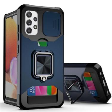 Imagem de Capa de proteção de lente para Samsung Galaxy S23 S21 S22 Plus Note20 Ultra A32 A42 A52 A72 5G Bolsa para cartão Capa de anel magnético, T3, para Samsung S23Ultra