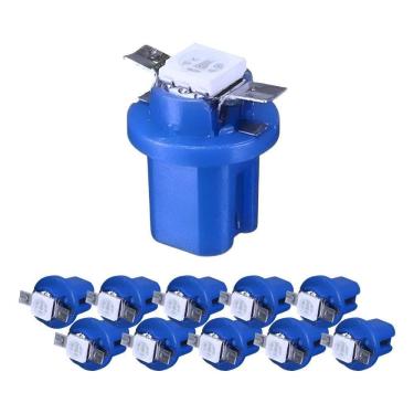 Imagem de Kit 10 Lampada T5 B8.5 D Painel Led Azul  12 Volts