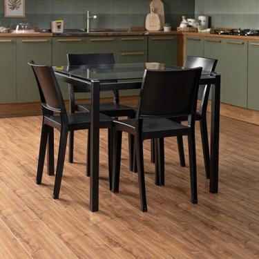 Imagem de Conjunto 8 Cadeiras de Plástico Polipropileno Empilhável Hydra Plus - 