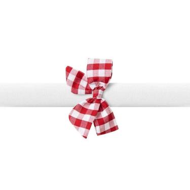 Imagem de Anel De Guardanapo Copa E Cia 2 Peças Marie Xadrez Vermelho