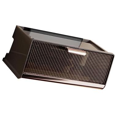 Imagem de XUXHOU Caixa de Armazenamento de Tomada de Tira de Energia Montada na Parede Caixa de Cabo do Roteador Grande Capacidade Moda Decorativa para o Quarto Escritório (Cor café tamanho médio)