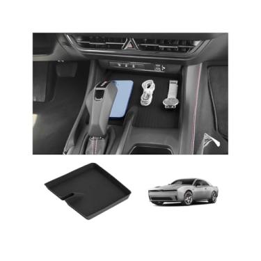 Imagem de LUWU Tapete antiderrapante para console central de carregador 2026 compatível com carregador Daytona R/T 2026 2024 2025 2026, acessórios para pacote Scat, forro protetor de silicone, almofada