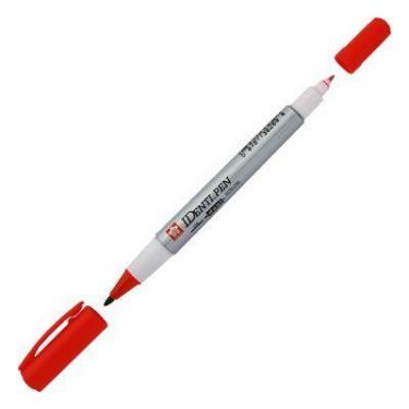 Imagem de Caneta Permanente Sakura Ident-Pen Vermelho XYK-VM XYK-VM