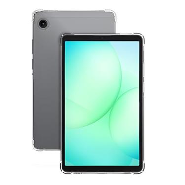 Imagem de Capa para Samsung Galaxy Tab A11 de 8,7 polegadas – Capa protetora de TPU transparente com airbag de quatro cantos, design à prova de choque, capa fina e transparente antiarranhões