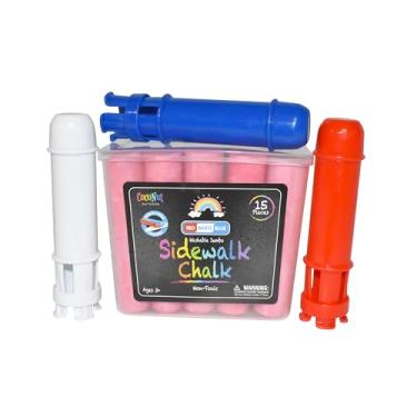 Imagem de Giz jumbo para calçada ao ar livre - 15 peças, vermelho, branco e azul