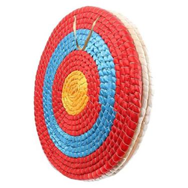 Imagem de Luzhengyang Alvo feito à mão para tiro com arco | Prática tradicional de palha ao ar livre | Arco recurvo e composto | Design de pontuação transparente | Fácil de transportar | Tiro com arco 3D e caça